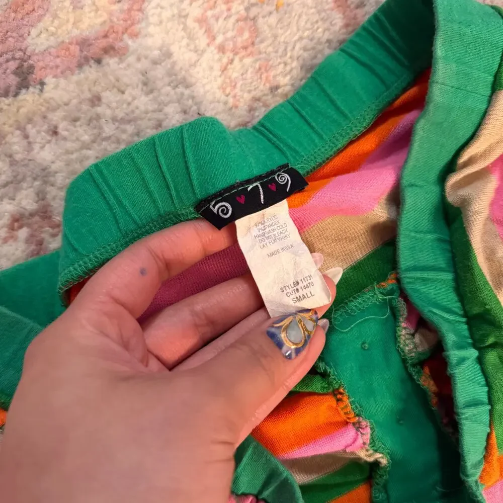 Vintage Y2K multicolored striped tube top - Picture 8 of 9